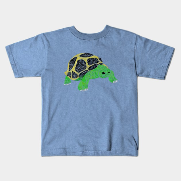 Geometric tortoise Kids T-Shirt by Geometrico22